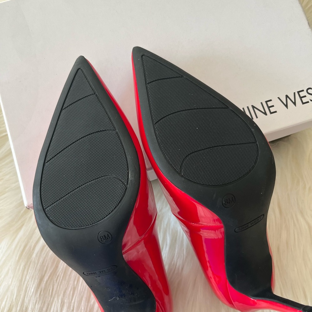 Nine West Red Heels - Picture 4 of 5